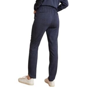 Marine Layer Allison Pant Blue Black Stripe Med